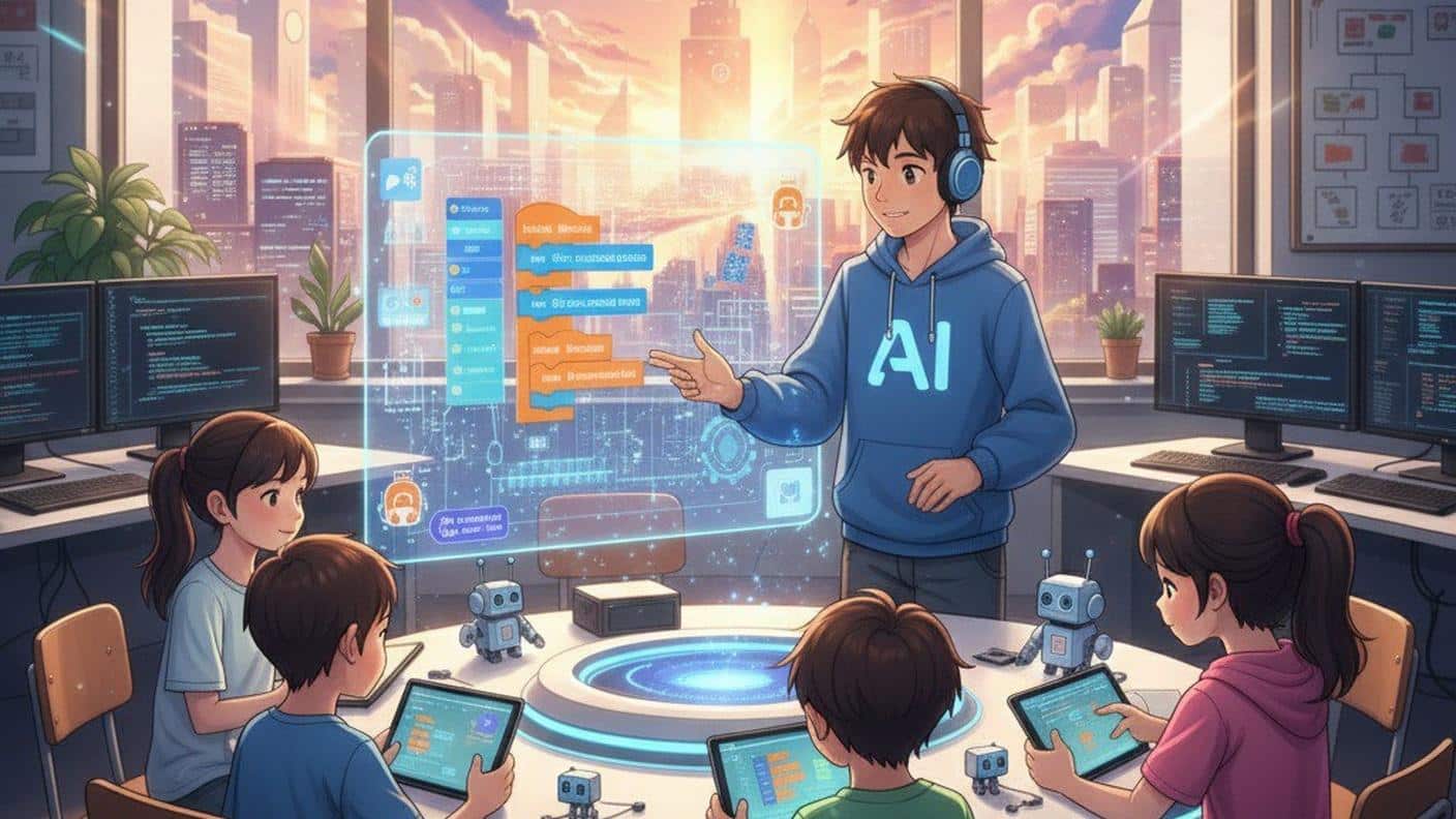 孩子學 Scratch:AI 時代為什麼更重要? 2 孩子學 Scratch 封面圖 16x9 教室版