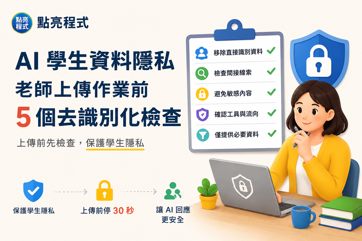 AI 學生資料隱私｜點亮程式教師實用工具